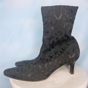 Black sock boots